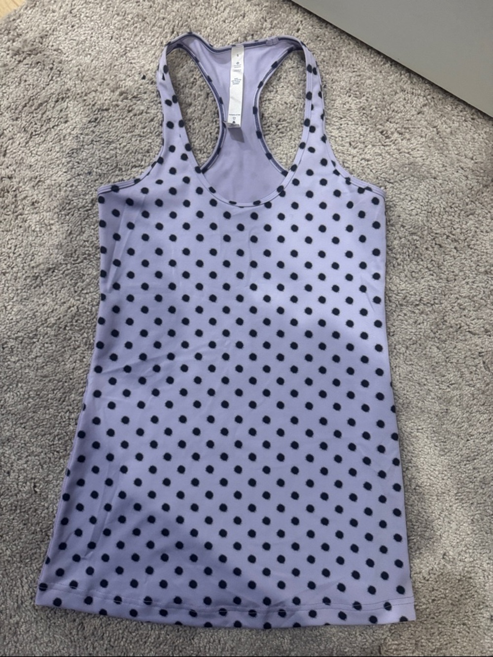 lululemon athletica Lavender Polka Dot Racerback Tank